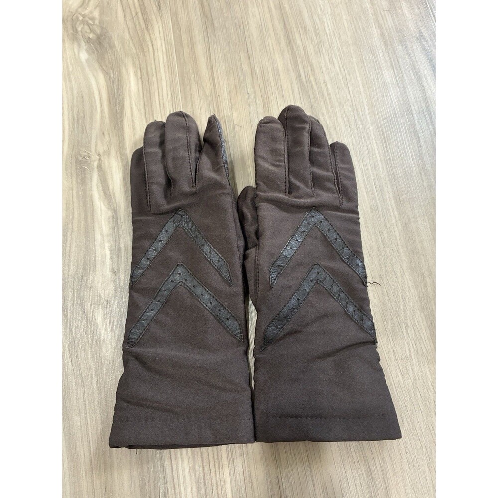 Vintage Isotoner Hands Driving Gloves Dark Brown Women’s One Size